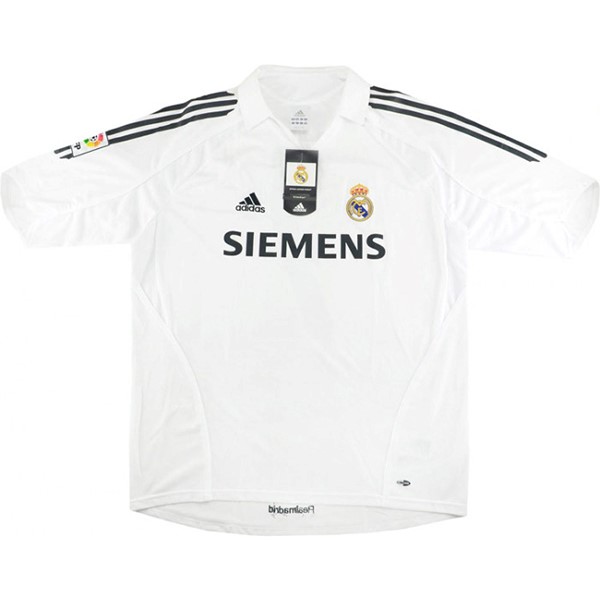 Camiseta Real Madrid Replica Primera Ropa Retro 2005/06 Blanco